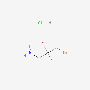 3-Bromo-2-fluoro-2-methylpropan-1-aminehydrochloride