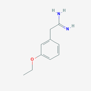 molecular formula C10H14N2O B13600322 2-(3-Ethoxyphenyl)ethanimidamide CAS No. 885957-33-5