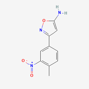 3-(4-Methyl-3-nitrophenyl)isoxazol-5-amine