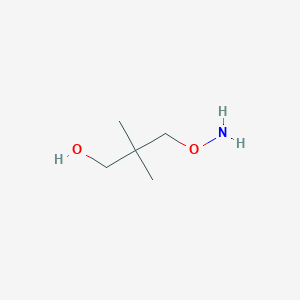 molecular formula C5H13NO2 B13600340 3-(Aminooxy)-2,2-dimethyl-1-propanol CAS No. 391212-31-0