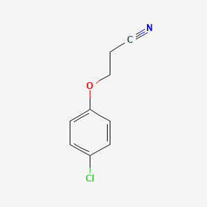 molecular formula C9H8ClNO B1360037 3-(4-氯苯氧基)丙腈 CAS No. 46125-42-2