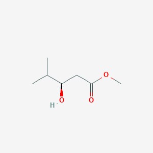 molecular formula C7H14O3 B13600370 Methyl (3R)-3-hydroxy-4-methylpentanoate CAS No. 76835-65-9