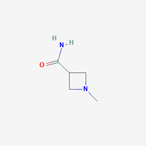 molecular formula C5H10N2O B13600388 1-Methylazetidine-3-carboxamide 