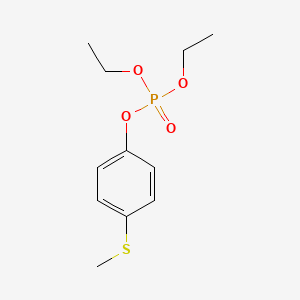B1360042 Phosphoric acid, diethyl p-(methylthio)phenyl ester CAS No. 3070-13-1