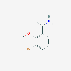 1-(3-Bromo-2-methoxyphenyl)ethan-1-amine