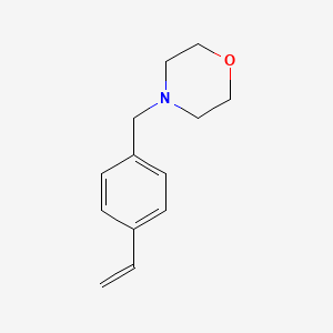 molecular formula C13H17NO B13600501 4-(4-Vinylbenzyl)morpholine 