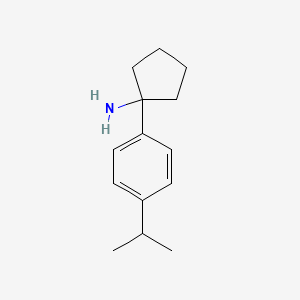 1-(4-Isopropylphenyl)cyclopentan-1-amine