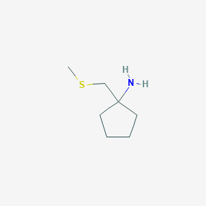 1-[(Methylsulfanyl)methyl]cyclopentan-1-amine