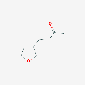 molecular formula C8H14O2 B13600570 4-(Tetrahydrofuran-3-yl)butan-2-one 