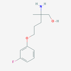 2-Amino-5-(3-fluorophenoxy)-2-methylpentan-1-ol