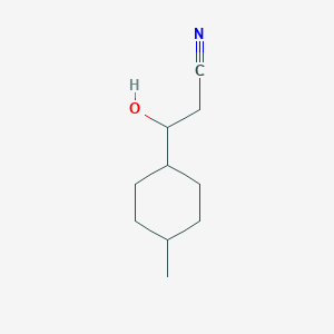 3-Hydroxy-3-(4-methylcyclohexyl)propanenitrile