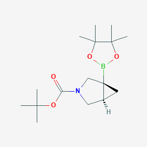 rac-tert-butyl (1R,5S)-1-(tetramethyl-1,3,2-dioxaborolan-2-yl)-3-azabicyclo[3.1.0]hexane-3-carboxylate