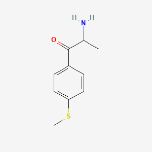 1-Propanone, 2-amino-1-[4-(methylthio)phenyl]-