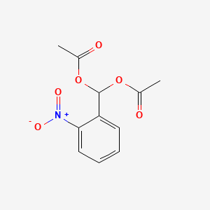 molecular formula C11H11NO6 B1360070 2-硝基亚苄基二(乙酸酯) CAS No. 6345-63-7
