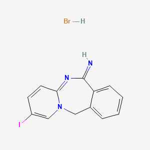 molecular formula C13H11BrIN3 B13600712 14-Iodo-1,10-diazatricyclo[9.4.0.0,3,8]pentadeca-3,5,7,10,12,14-hexaen-9-imine hydrobromide CAS No. 2742407-15-2