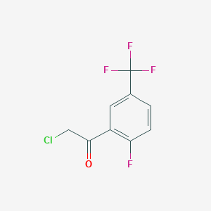 molecular formula C9H5ClF4O B13600717 2'-Fluoro-5'-(trifluoromethyl)phenacyl chloride CAS No. 949898-82-2