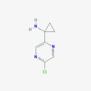 1-(5-Chloropyrazin-2-yl)cyclopropan-1-amine