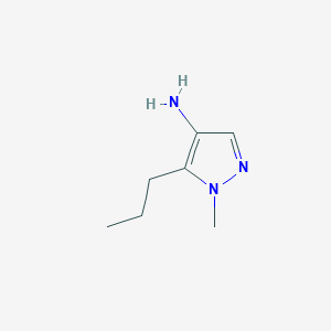 molecular formula C7H13N3 B13600737 1-methyl-5-propyl-1H-pyrazol-4-amine 