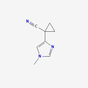 1-(1-Methyl-1h-imidazol-4-yl)cyclopropane-1-carbonitrile