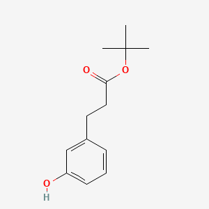 molecular formula C13H18O3 B13600764 Tert-butyl3-(3-hydroxyphenyl)propanoate 