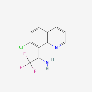 1-(7-Chloroquinolin-8-yl)-2,2,2-trifluoroethan-1-amine