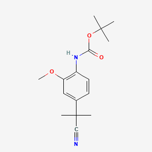 Tert-butyl (4-(2-cyanopropan-2-yl)-2-methoxyphenyl)carbamate