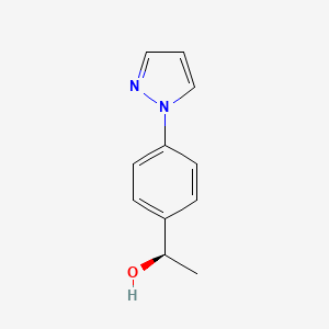 (R)-1-(4-(1h-Pyrazol-1-yl)phenyl)ethan-1-ol