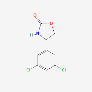 molecular formula C9H7Cl2NO2 B13600821 4-(3,5-Dichlorophenyl)oxazolidin-2-one 