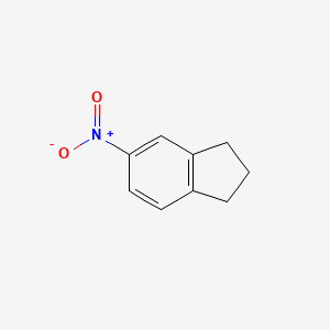 molecular formula C9H9NO2 B1360087 4(5)-Nitroindan CAS No. 7436-07-9