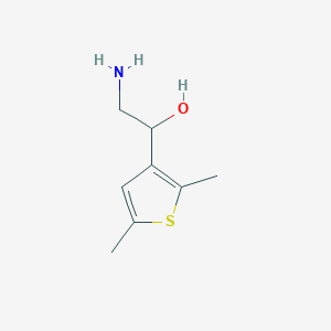 molecular formula C8H13NOS B13600888 2-Amino-1-(2,5-dimethylthiophen-3-yl)ethan-1-ol 