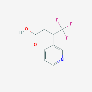 4,4,4-Trifluoro-3-(pyridin-3-yl)butanoic acid