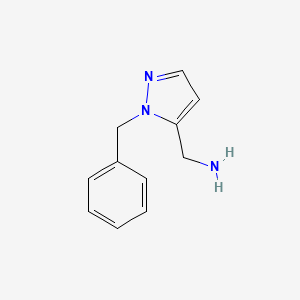 molecular formula C11H13N3 B13600949 (1-benzyl-1H-pyrazol-5-yl)methanamine 