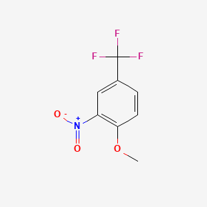 molecular formula C8H6F3NO3 B1360095 4-甲氧基-3-硝基苯三氟化物 CAS No. 394-25-2