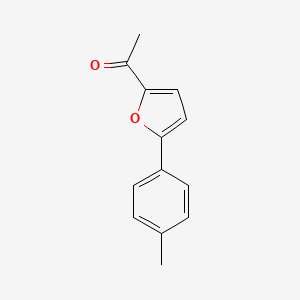 molecular formula C13H12O2 B13600976 1-(5-(P-tolyl)furan-2-yl)ethan-1-one 