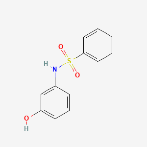 molecular formula C12H11NO3S B1360099 N-(3-羟基苯基)苯磺酰胺 CAS No. 59149-19-8