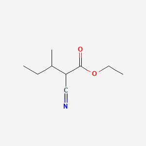molecular formula C9H15NO2 B1360101 2-氰基-3-甲基戊酸乙酯 CAS No. 7309-45-7