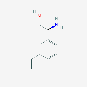 molecular formula C10H15NO B13601013 (2S)-2-Amino-2-(3-ethylphenyl)ethan-1-OL 