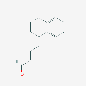 molecular formula C14H18O B13601031 4-(1,2,3,4-Tetrahydronaphthalen-1-yl)butanal 