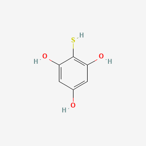 molecular formula C6H6O3S B13601035 2-Mercaptobenzene-1,3,5-triol 