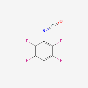 molecular formula C7HF4NO B13601056 1,2,4,5-Tetrafluoro-3-isocyanatobenzene 