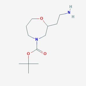 Tert-butyl2-(2-aminoethyl)-1,4-oxazepane-4-carboxylate