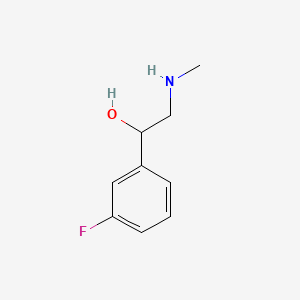 molecular formula C9H12FNO B1360109 1-(3-Fluorophenyl)-2-(methylamino)ethanol 