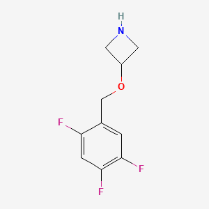 molecular formula C10H10F3NO B13601115 3-((2,4,5-Trifluorobenzyl)oxy)azetidine 