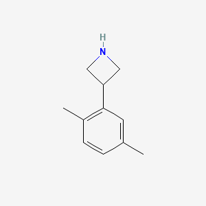 molecular formula C11H15N B13601117 3-(2,5-Dimethylphenyl)azetidine 