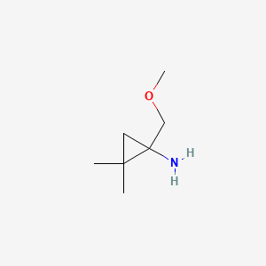 1-(Methoxymethyl)-2,2-dimethylcyclopropan-1-amine