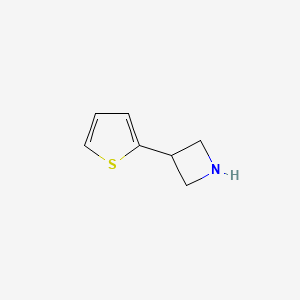 molecular formula C7H9NS B13601213 3-(Thiophen-2-yl)azetidine 