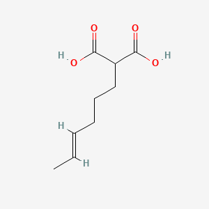 2-[(4E)-hex-4-en-1-yl]propanedioicacid