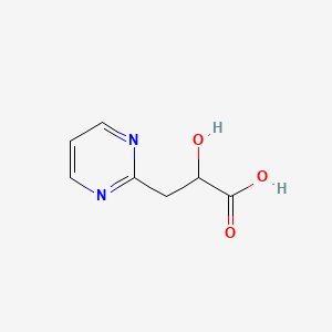 molecular formula C7H8N2O3 B13601228 2-Hydroxy-3-(pyrimidin-2-yl)propanoic acid 