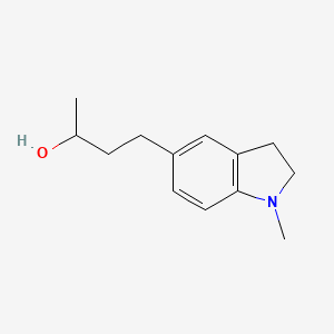 molecular formula C13H19NO B13601263 4-(1-Methylindolin-5-yl)butan-2-ol 