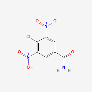 molecular formula C7H4ClN3O5 B1360127 4-氯-3,5-二硝基苯甲酰胺 CAS No. 20731-63-9